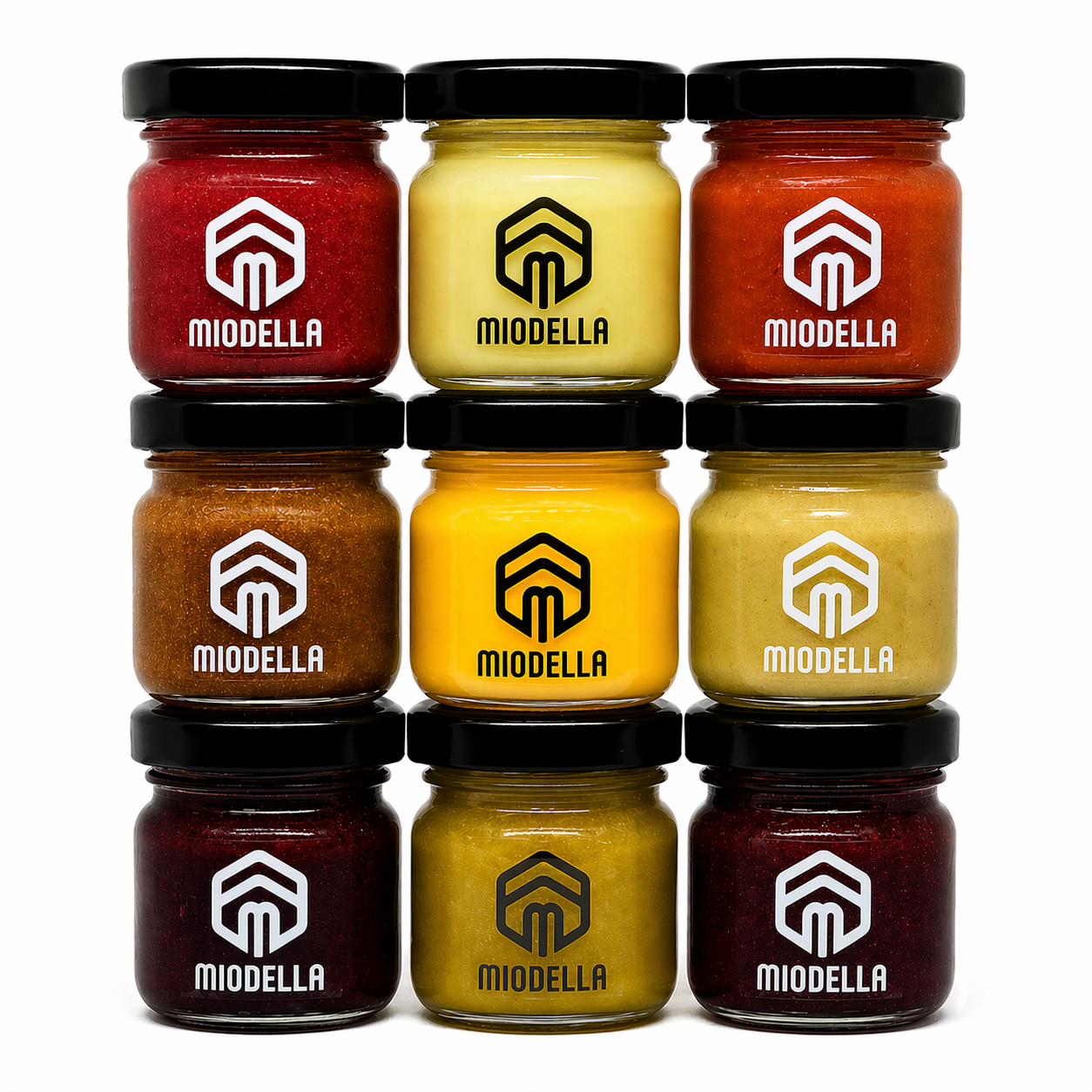 Zestaw Premium Miodella® 9×44g — pełna kolekcja w luksusowym pudełku